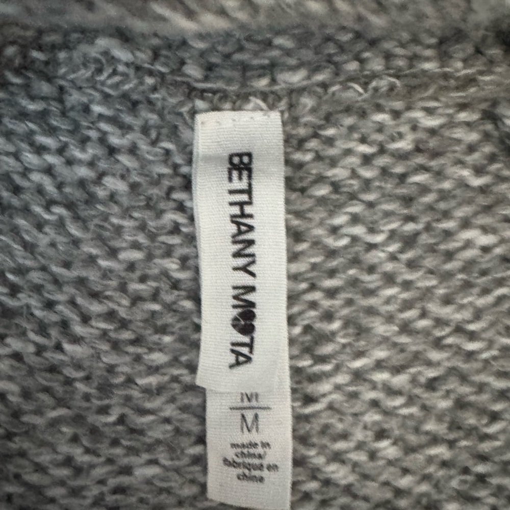 Bethany Mota Cotton/Acrylic Shawl Collar Zip‎ Up Sweater W/Pockets size M - Picture 12 of 13